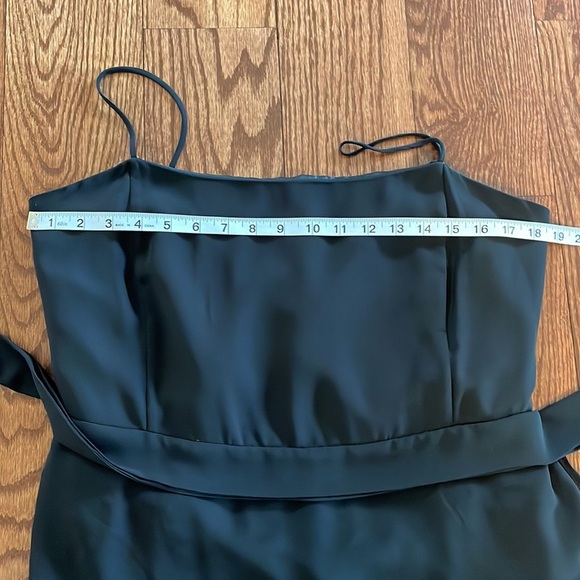 COVINGTON cocktail / evening tiered ruffle chiffon sheath dress thin straps 10 - Picture 11 of 14